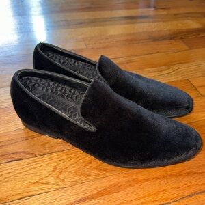 Steve Madden Black Velvet Laight Loafer